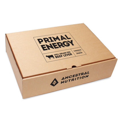 Primal Energy Grass Fed Beef Liver Capsules (Box of 6)
