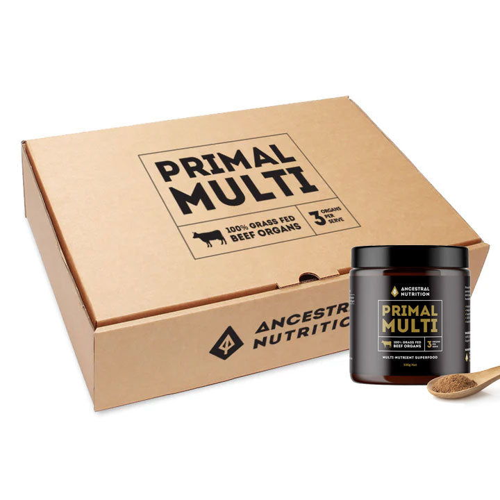 Primal Multi Grass-Fed Beef Organ Powder (Box of 6)
