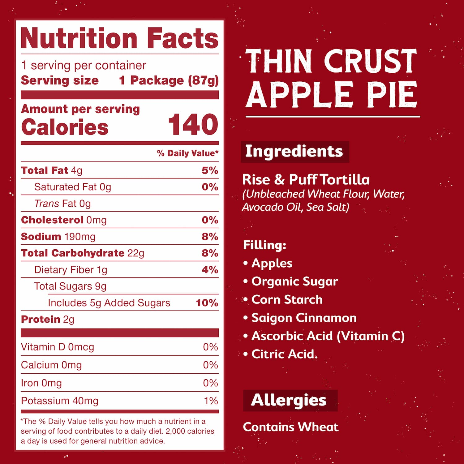 Thin Crust Apple Pie