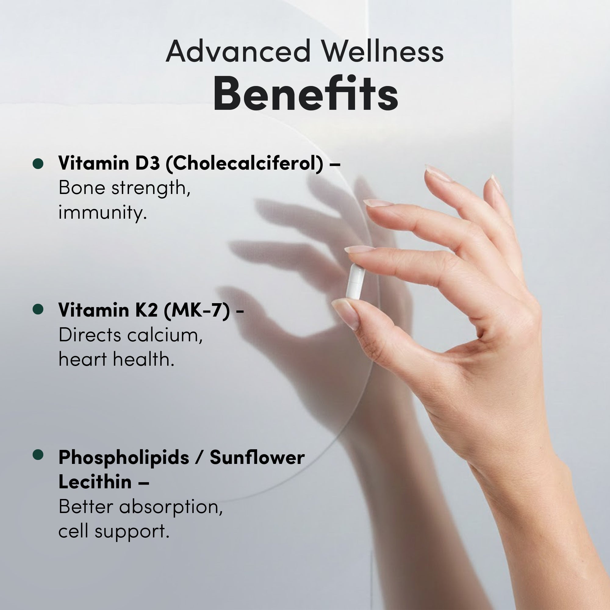 Liposomal Vitamin D3/K2 Capsules