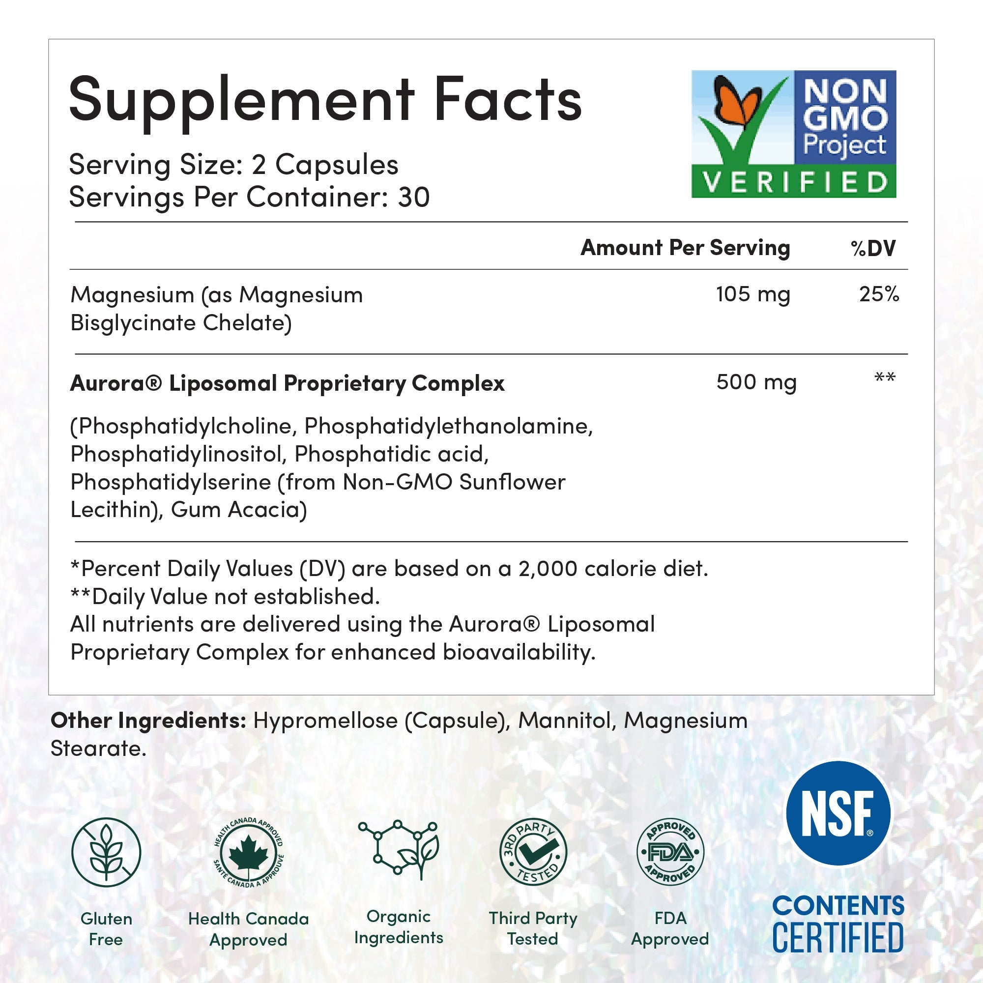 Liposomal Magnesium Capsules