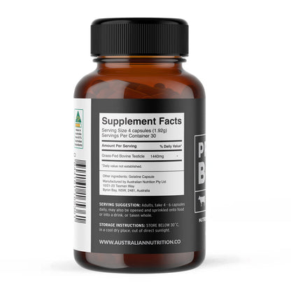 Primal Body - Grass Fed Bovine Testicle Supplement