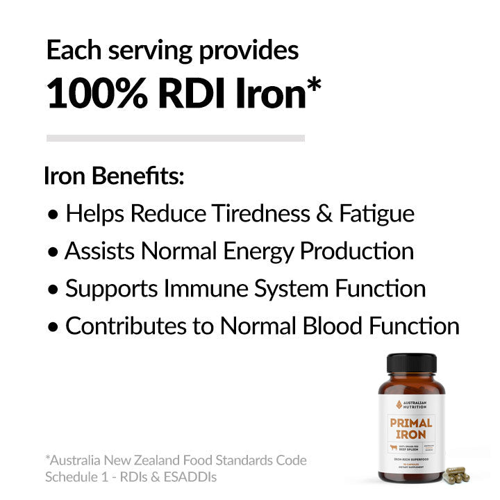 Primal Iron - Grass Fed Beef Spleen Supplement