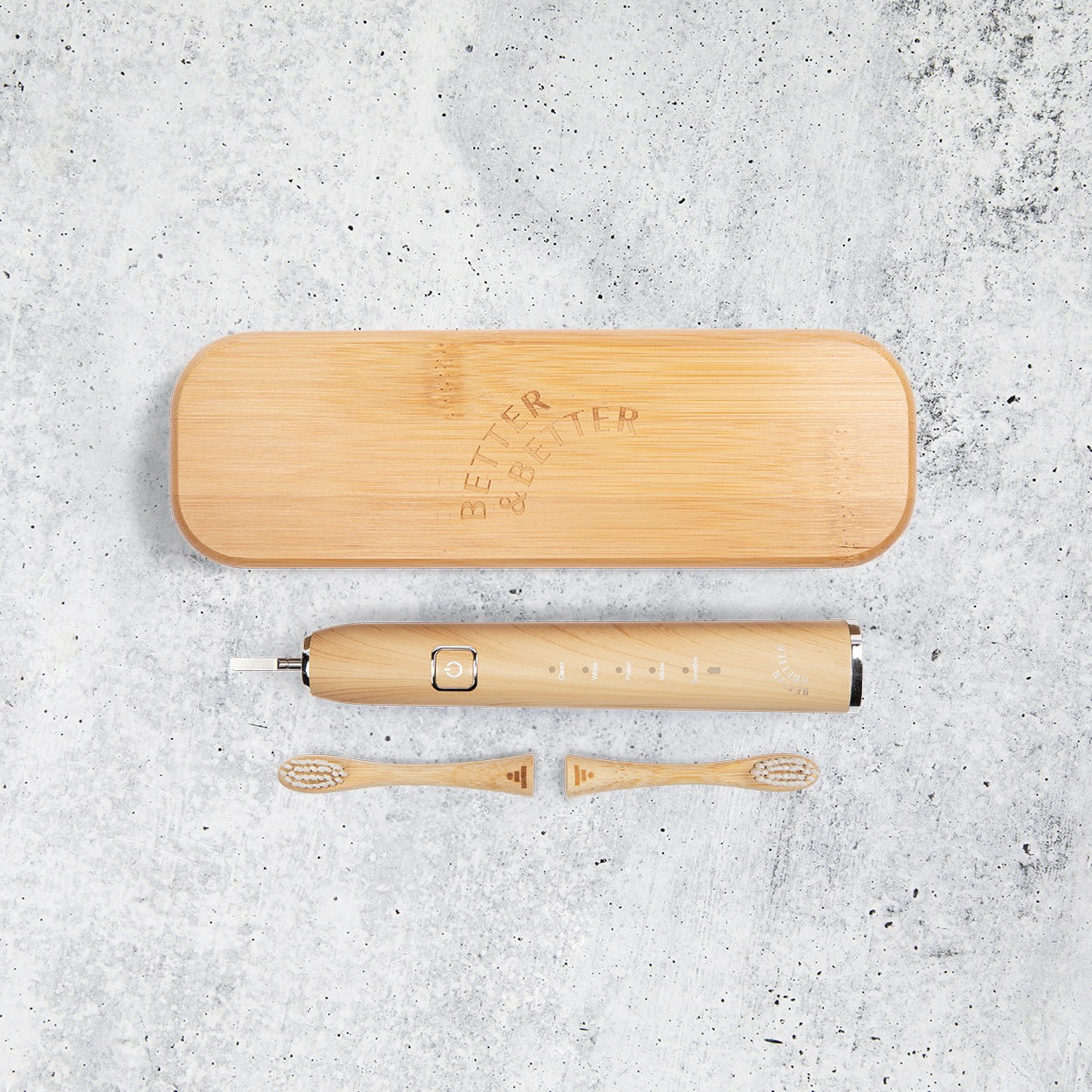 Bamboo Sonic Toothbrush with Travel Case by Better & Better