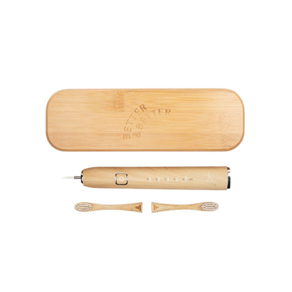 Bamboo Sonic Toothbrush with Travel Case by Better & Better
