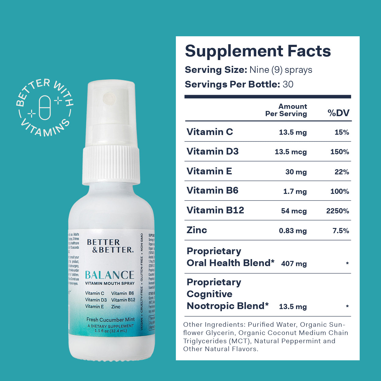 Balance Vitamin Mouth Spray by Better & Better