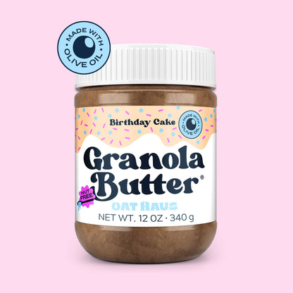 Birthday Cake Granola Butter by Oat Haus