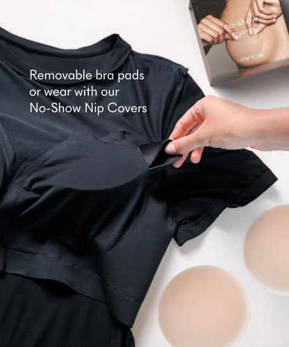 Everyday Elevated Crewneck Short Sleeve Brami by NOOD