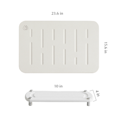 Rain Bath Stone™ Mat + Sink Caddy Bundle by Dorai Home | Quick-Drying Home Essentials