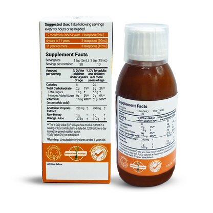 Propolis+VitC+Honey Cough Syrup (Children & Adults)