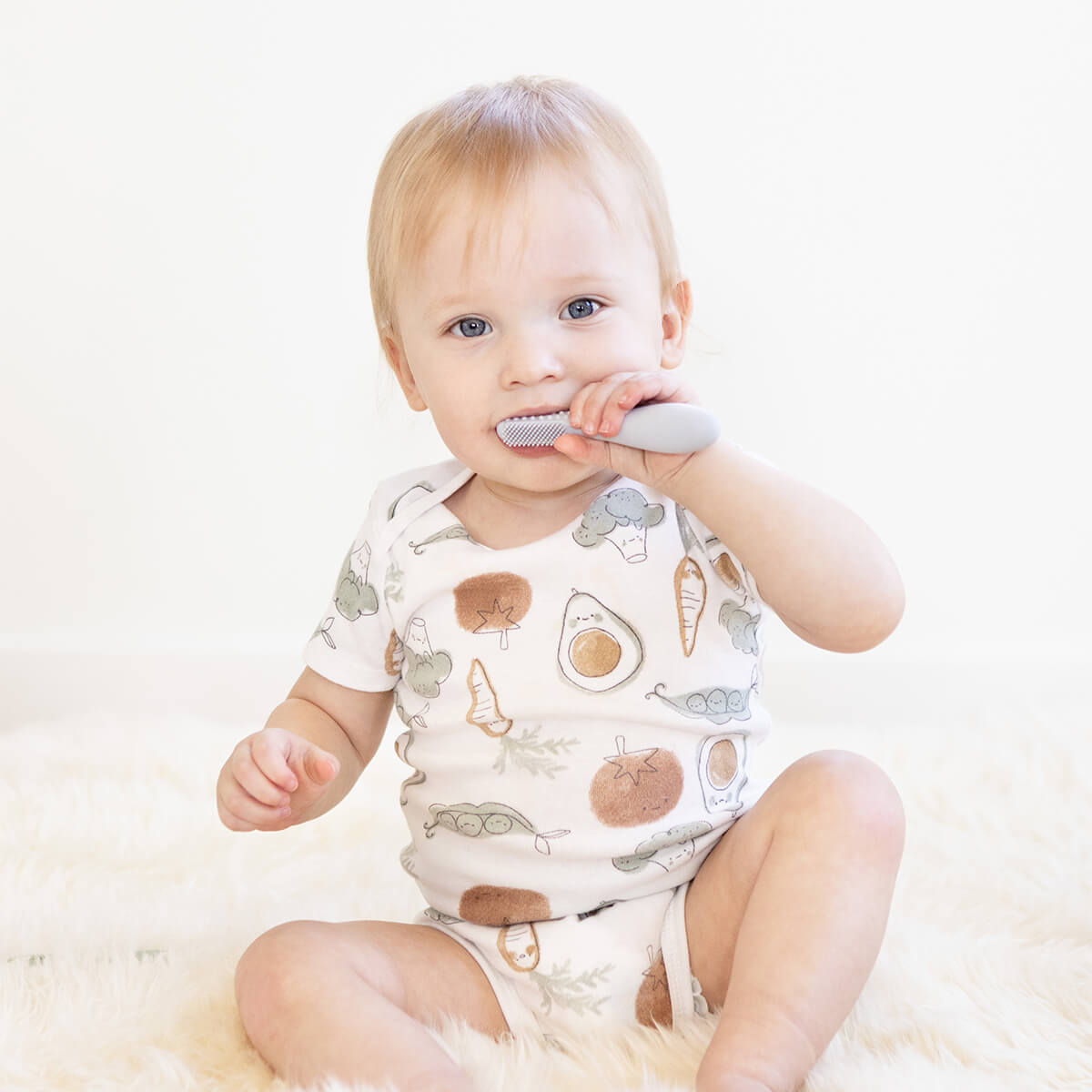 Baby-Led™ Toothbrush + Sensory Tongue Depressor by ezpz