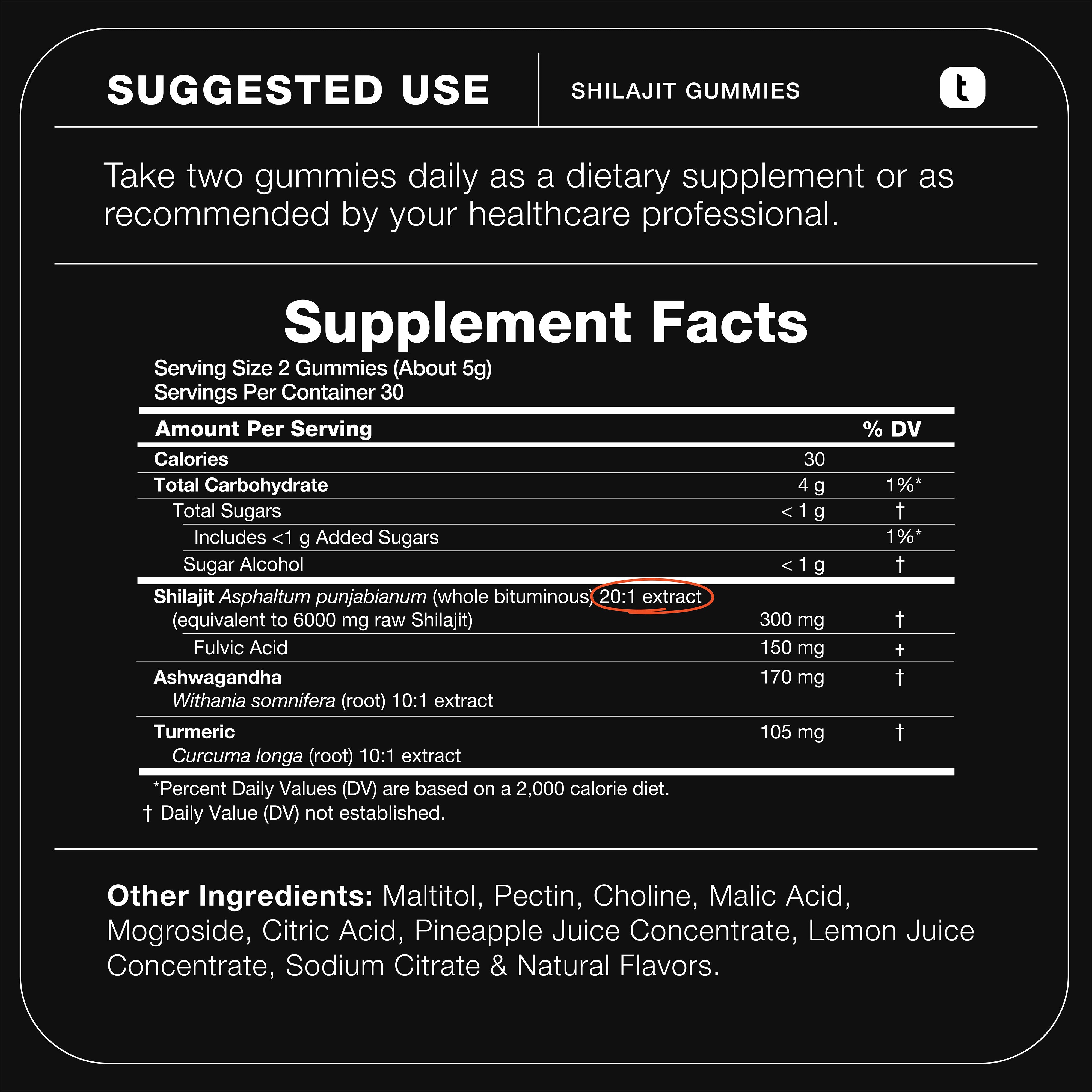 Shilajit Gummies 50%
