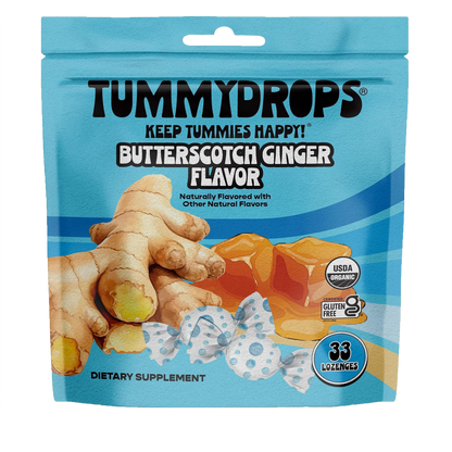 Butterscotch Ginger Tummydrops, 33 ct