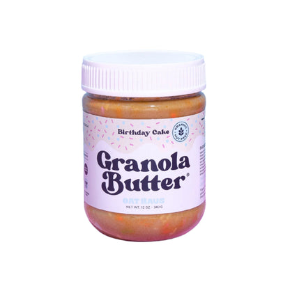 Birthday Cake Granola Butter by Oat Haus