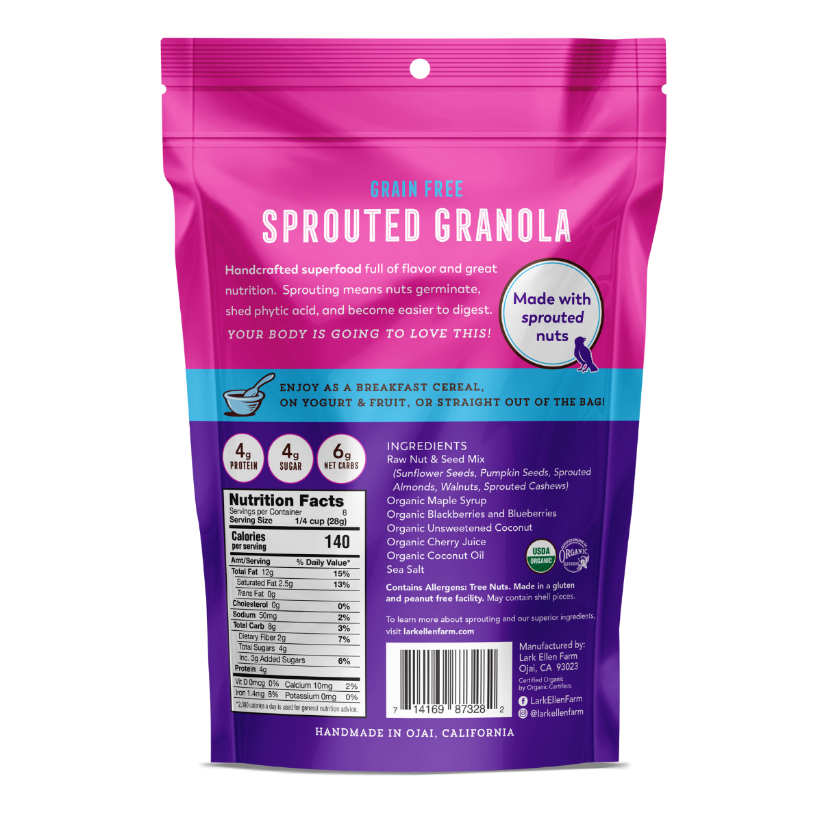 Berrylicious Sprouted Granola (Grain-Free)