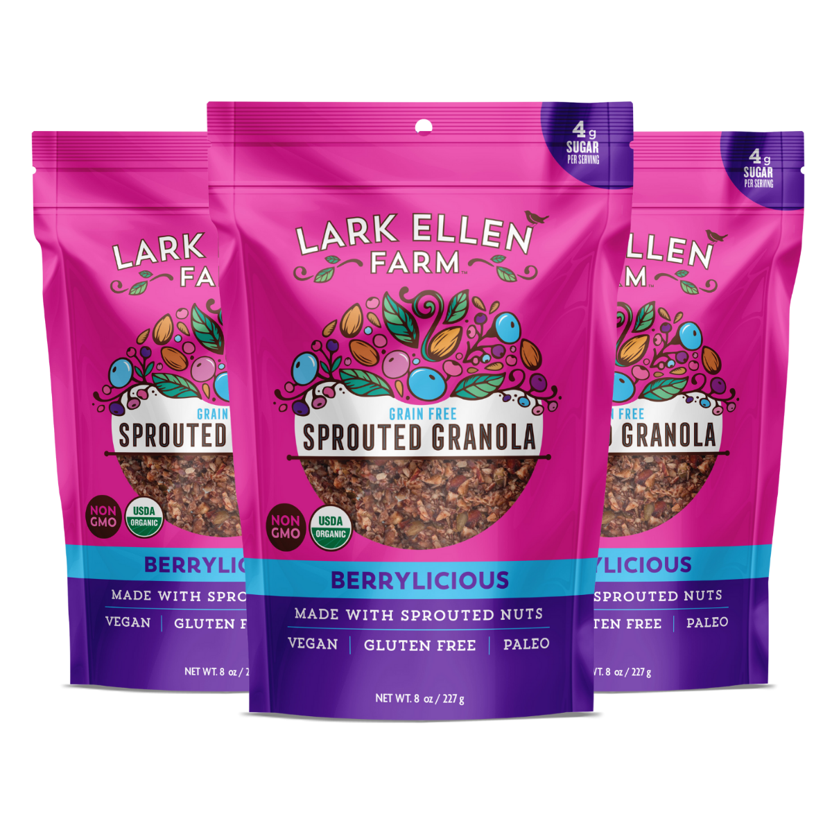 Berrylicious Sprouted Granola (Grain-Free)