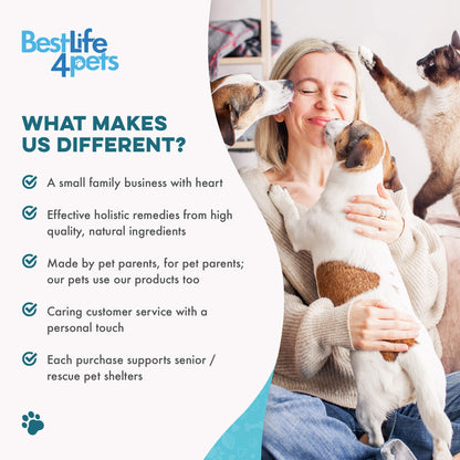 Natural Dog Eye Infection Treatment  - Helps Conjunctivitis, Watery Eyes, Red Eye, and General Eye Care by BestLife4Pets