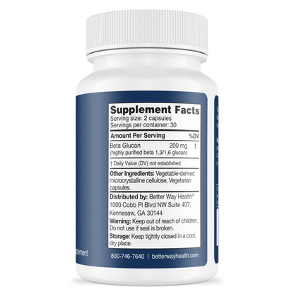 Beta Glucan 100 by Better Way Health