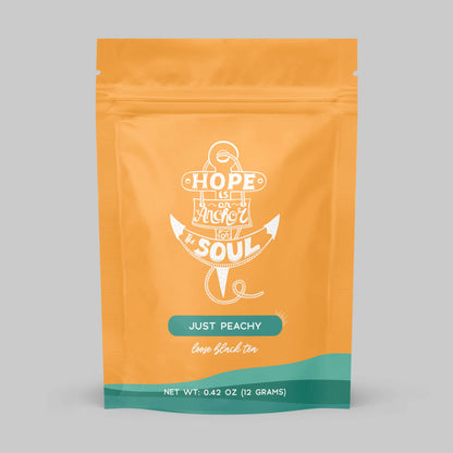 Bible Verse Tea "Hope Is An Anchor" Peach Black Tea by Little Prayer Tea Company