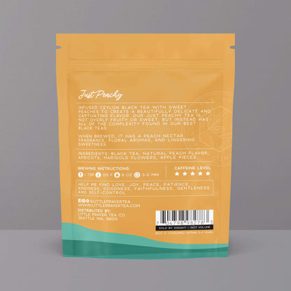 Bible Verse Tea "Hope Is An Anchor" Peach Black Tea by Little Prayer Tea Company