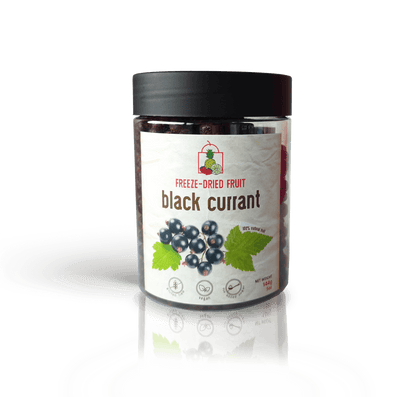 Freeze Dried Black Currant Snack by Diaita Foods (Worldwide Shipping)