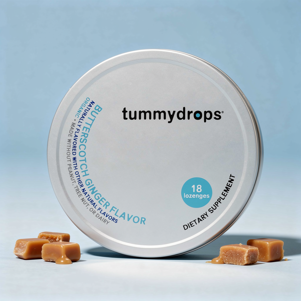 Butterscotch Ginger Tummydrops  | Organic Lozenges 18ct Tin