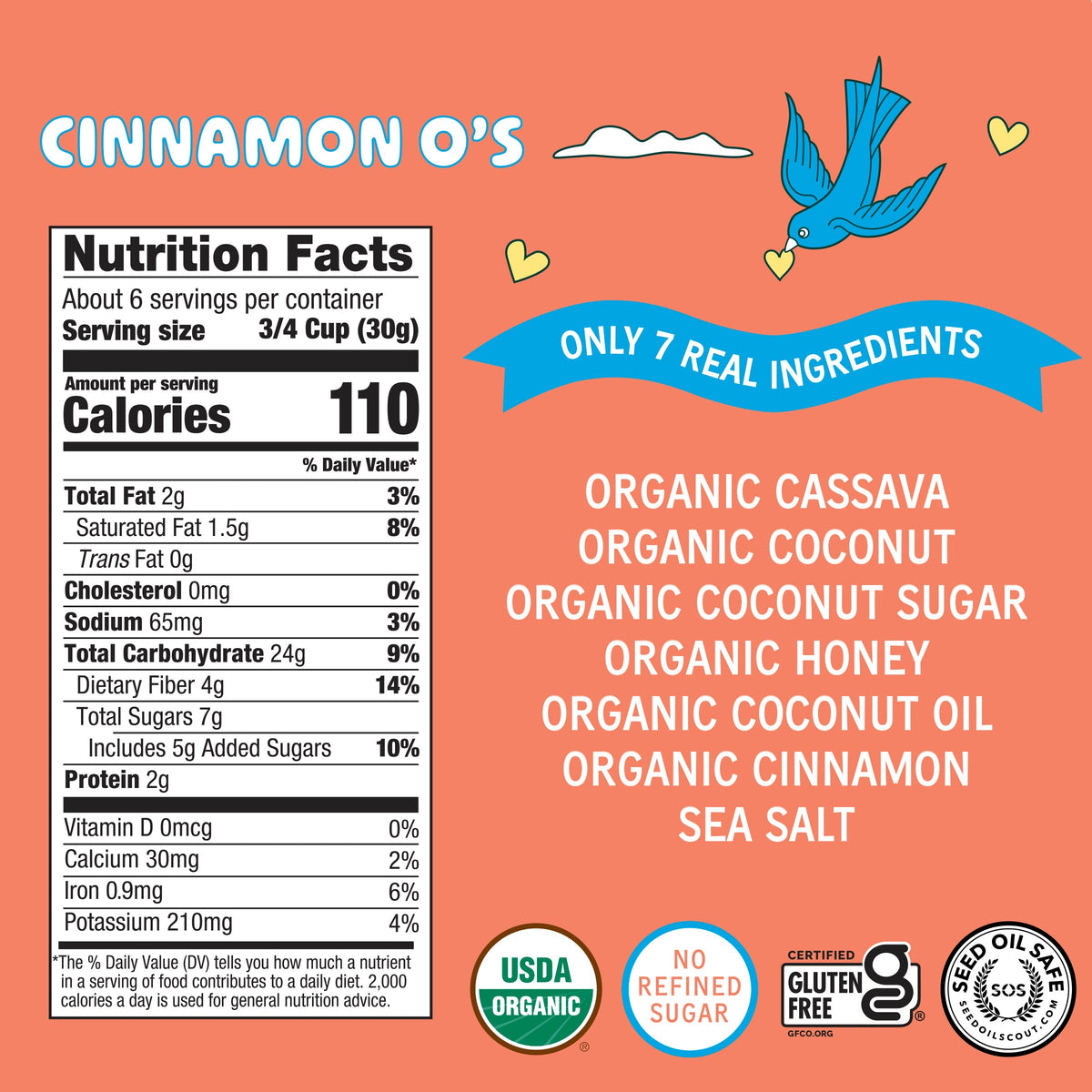 Lovebird Cereal Cinnamon (4 Boxes)