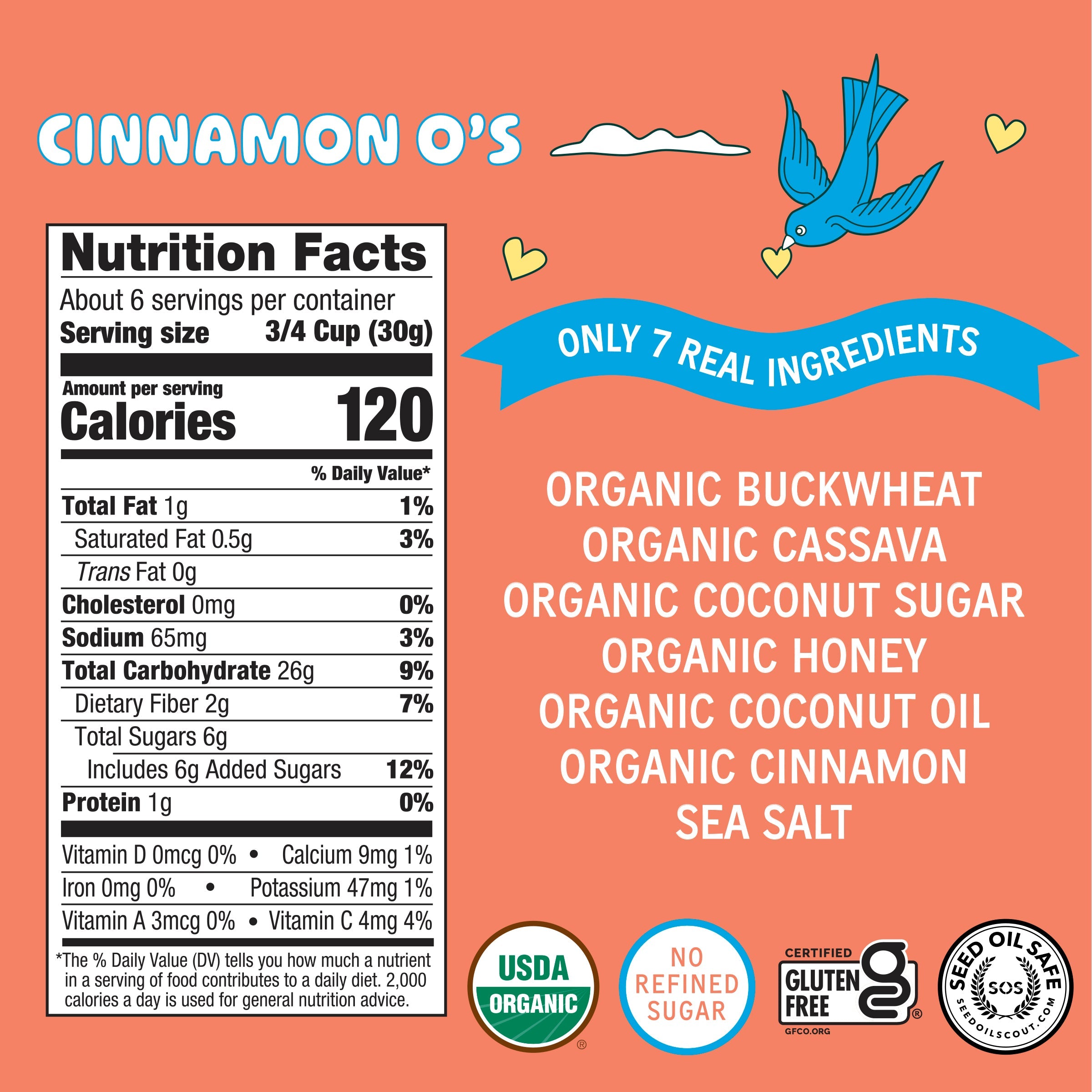 Lovebird Cereal Cinnamon (4 Boxes)