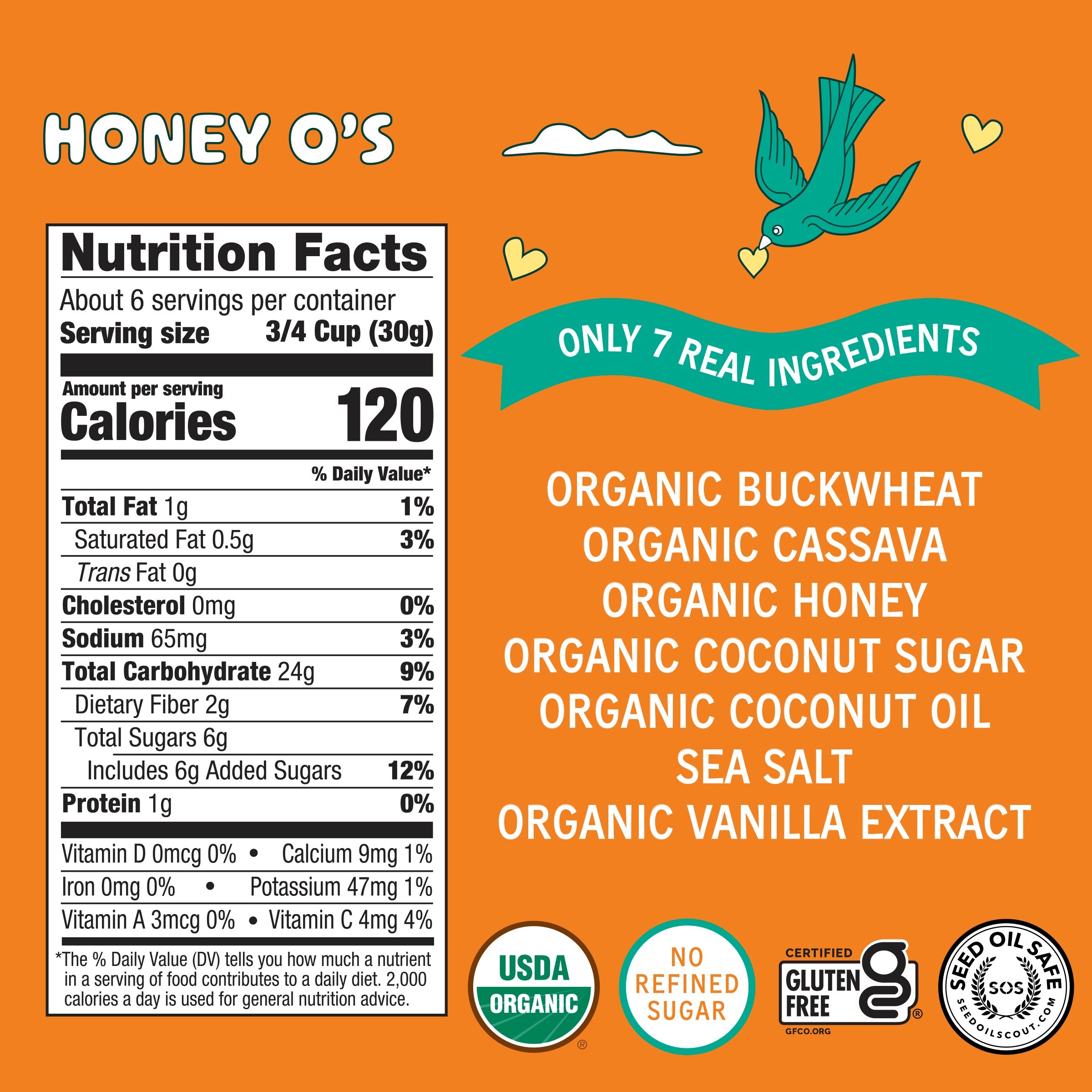 Lovebird Cereal Honey (4 Boxes)