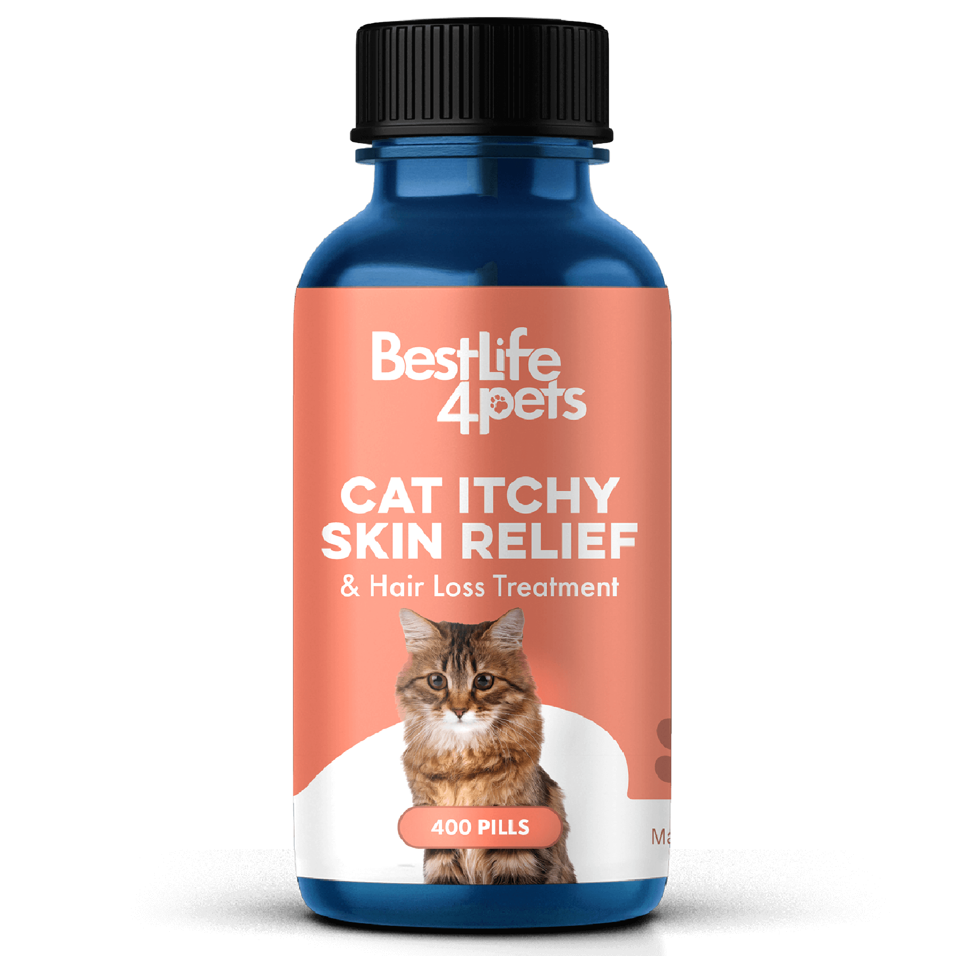 Healthy Skin for Cats - Cat Miliary Dermatitis, Skin Allergy & Cat Scabs Remedy by BestLife4Pets