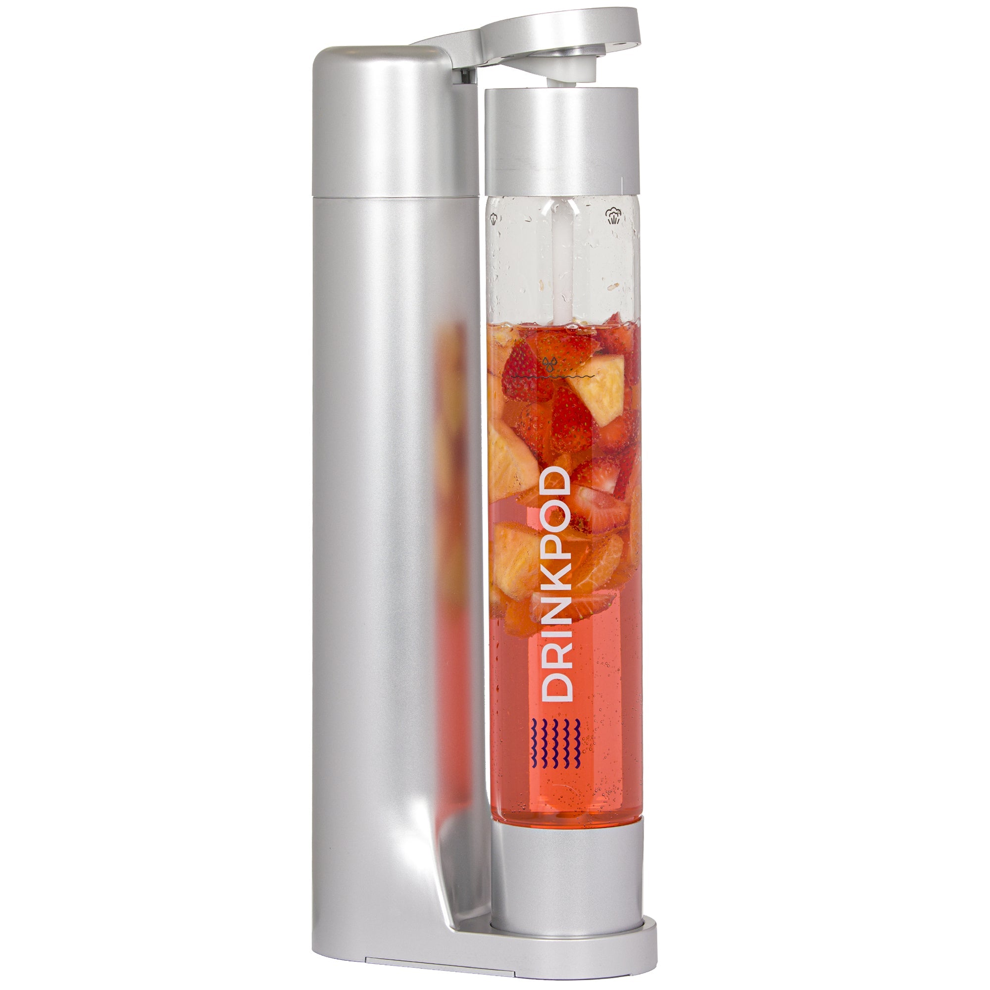 FIZZPod Soda Machine - Make Homemade Sparkling Water, Juice, Tea and Cocktail Drinks with Fruits & Candy by Drinkpod