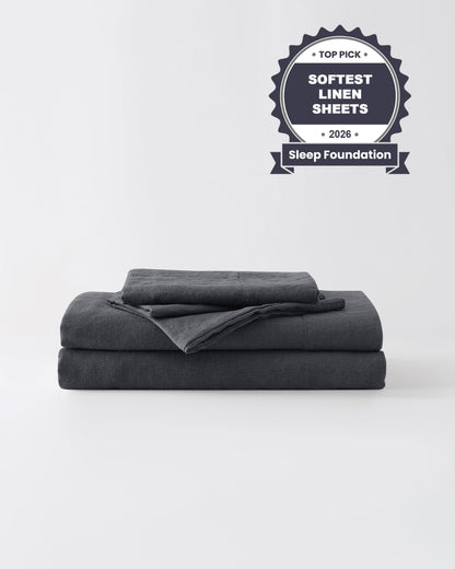 Stonewashed Linen Sheets Set