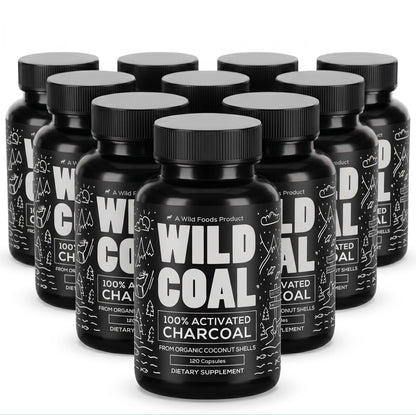 Wholesale of 10 - Activated Charcoal Capsules, 120ct