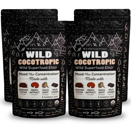 CocoTropic, 32 servings – Organic Mushroom Mix for Energy & Focus