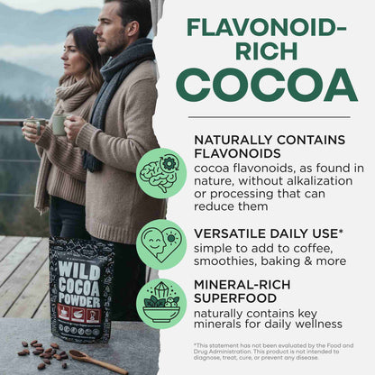 Cocoa Powder, 57 servings - Single-Origin Antioxidant