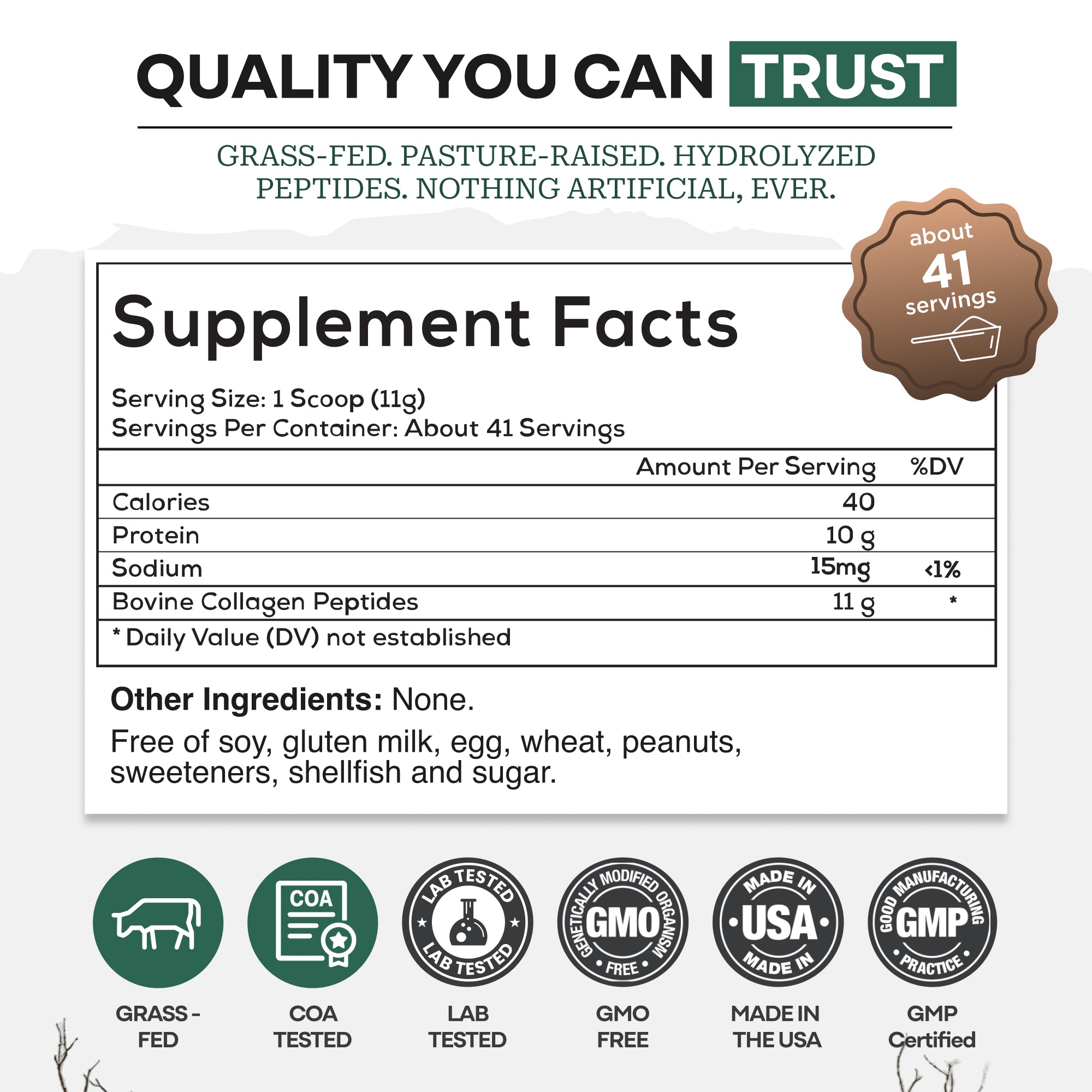 Wholesale of 10 - Wild Collagen Peptides Powder, 16oz