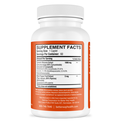 Curcumin Extra Strength by Better Way Health