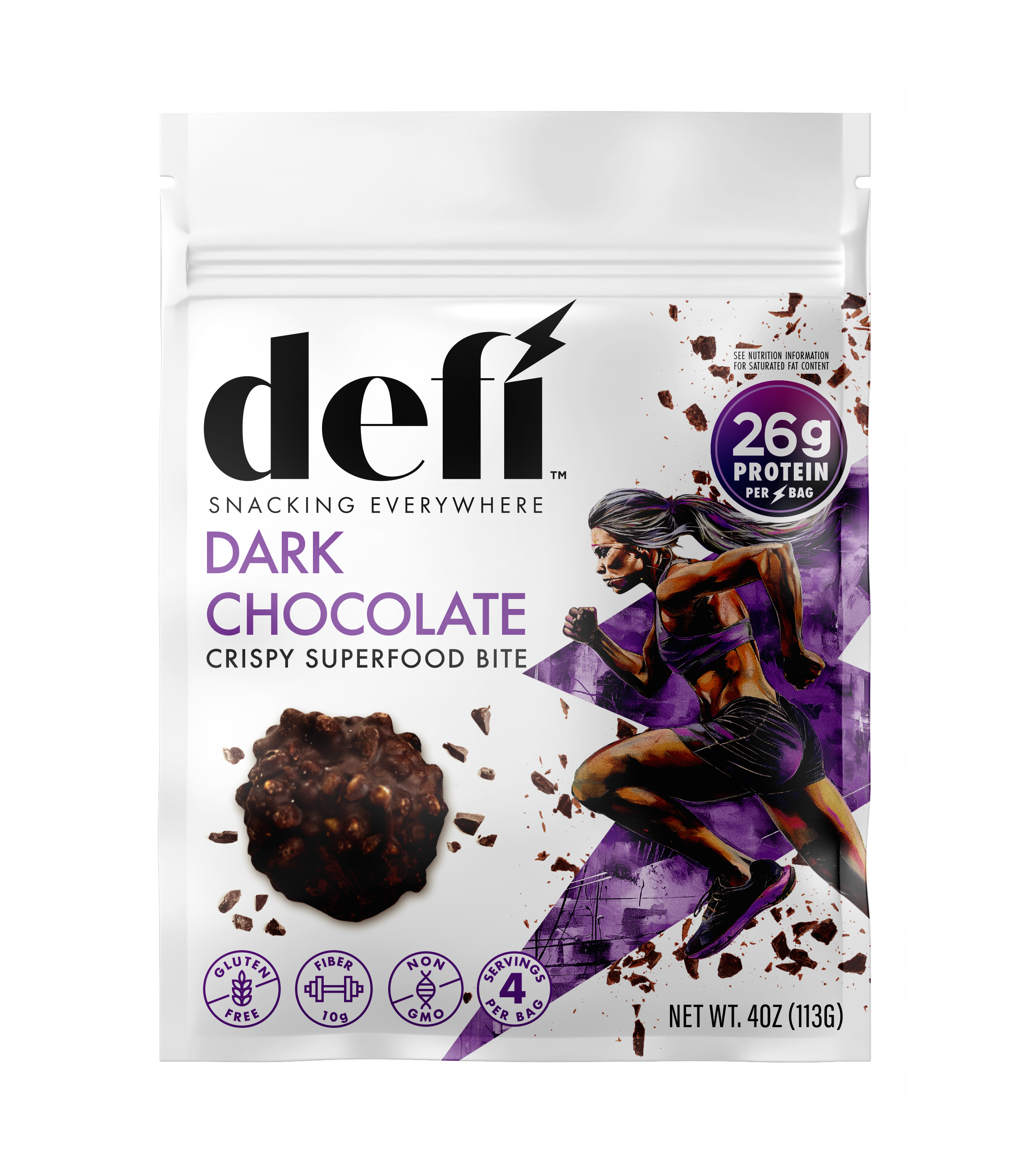 DEFI Dark Chocolate Crispy Superfood Bite