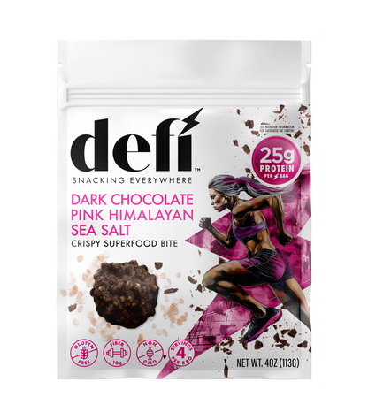 DEFI Dark Chocolate Pink Himalayan Salt Crispy Superfood Bite