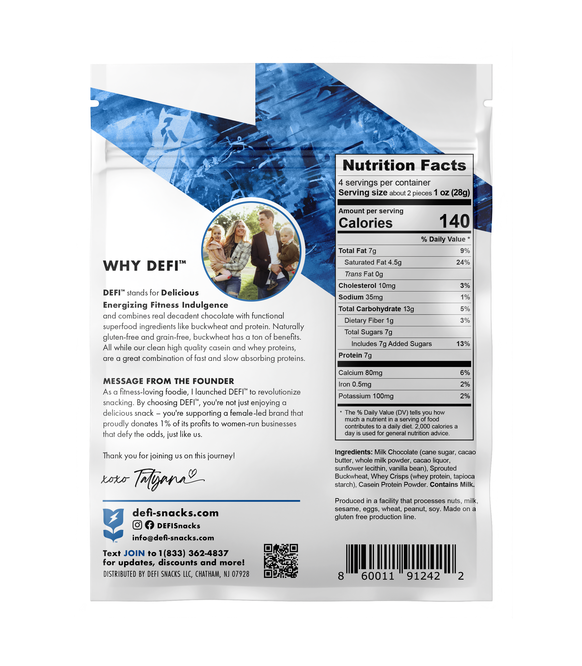 DEFI Milk Chocolate Crispy Superfood Bite