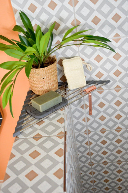 Corner Roll-Up Sink Rack
