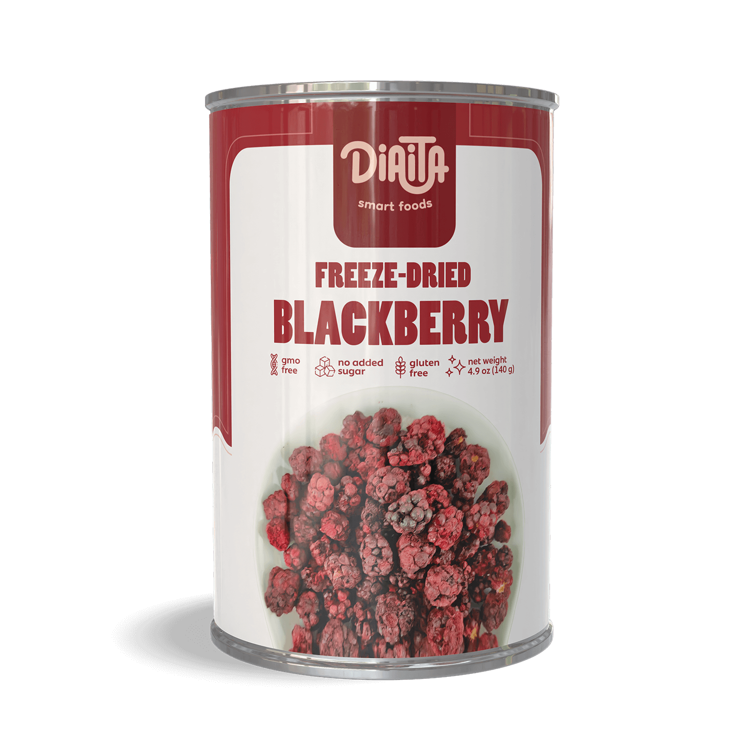 Freeze Dried Blackberry Snack by Diaita Foods (Worldwide Shipping)