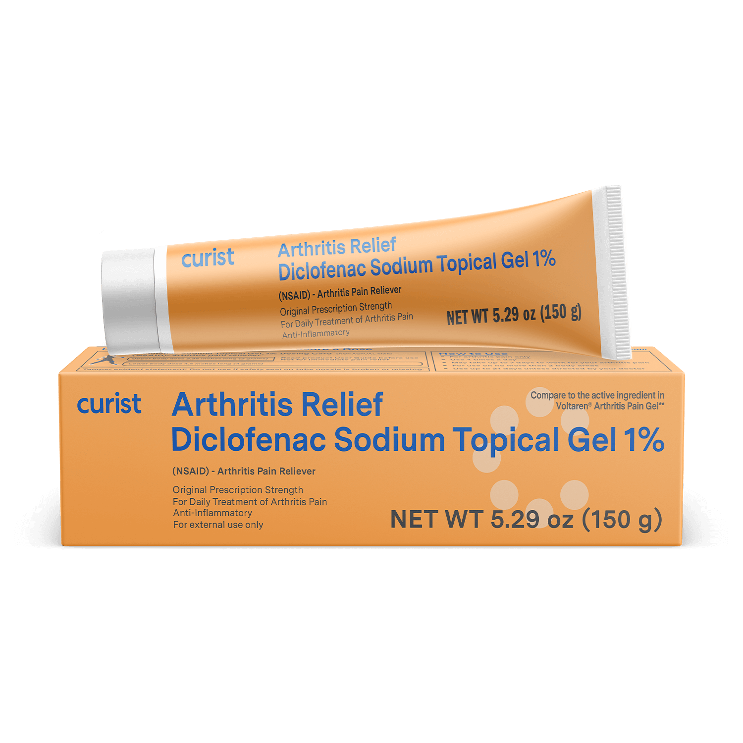 Arthritis Relief Gel 1% (Voltaren Generic), 150 g by Curist