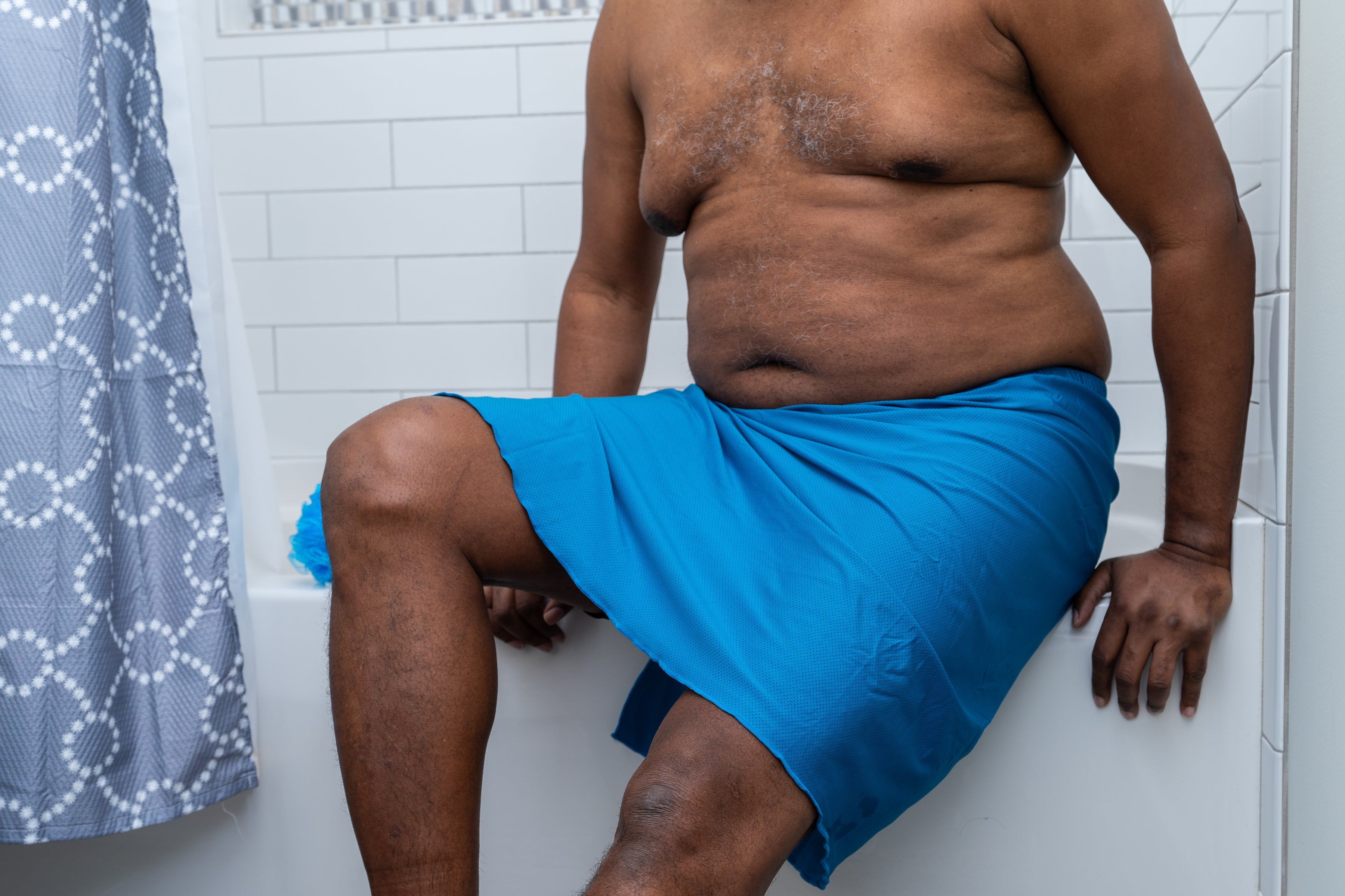 THE WRAP - A Modesty Shower Cover-up for Males