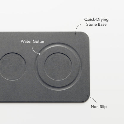 Dog Bowls + Stone Base by Dorai Home | Quick-Drying Home Essentials