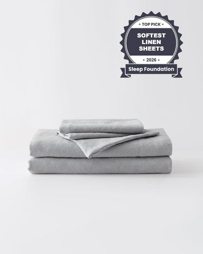 Stonewashed Linen Sheets Set