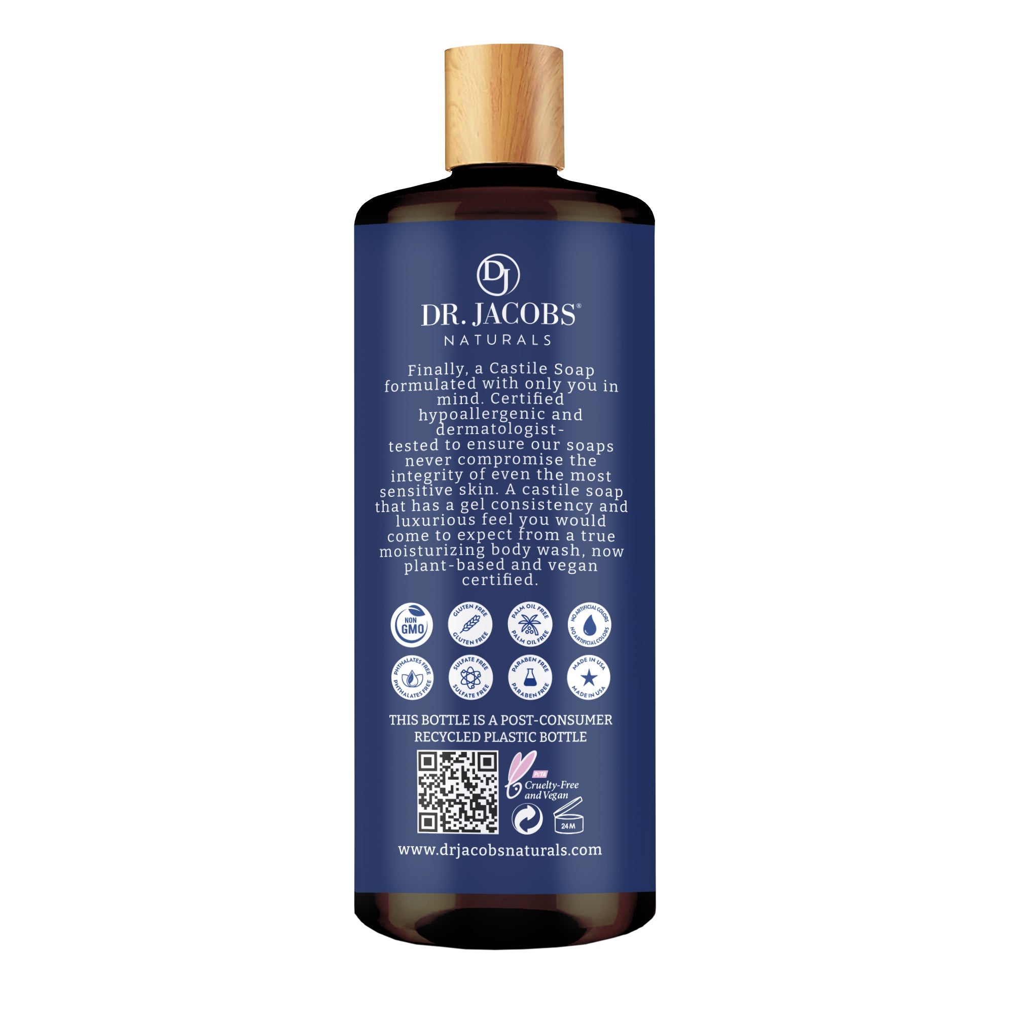 Peppermint Castile Body Wash by Dr. Jacobs Naturals