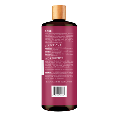 Rose Castile Body Wash by Dr. Jacobs Naturals