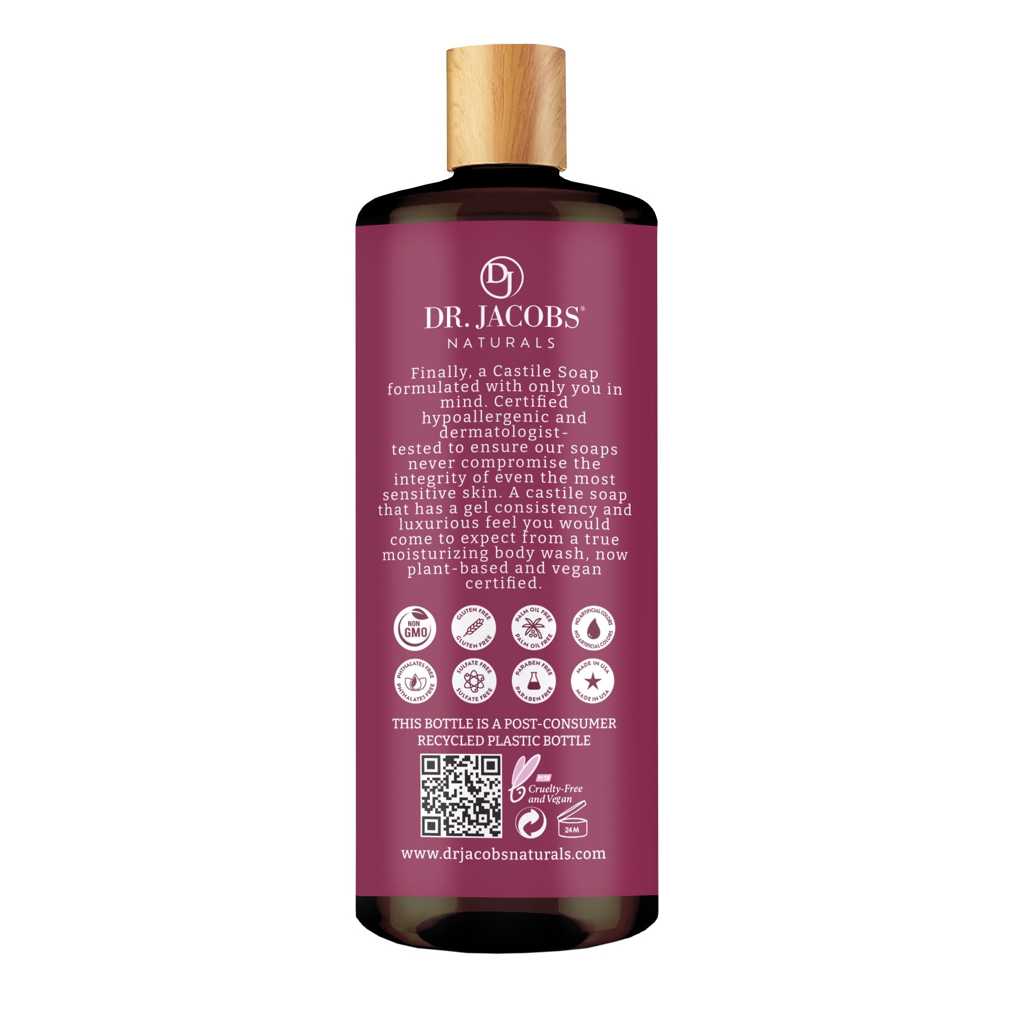 Rose Castile Body Wash by Dr. Jacobs Naturals