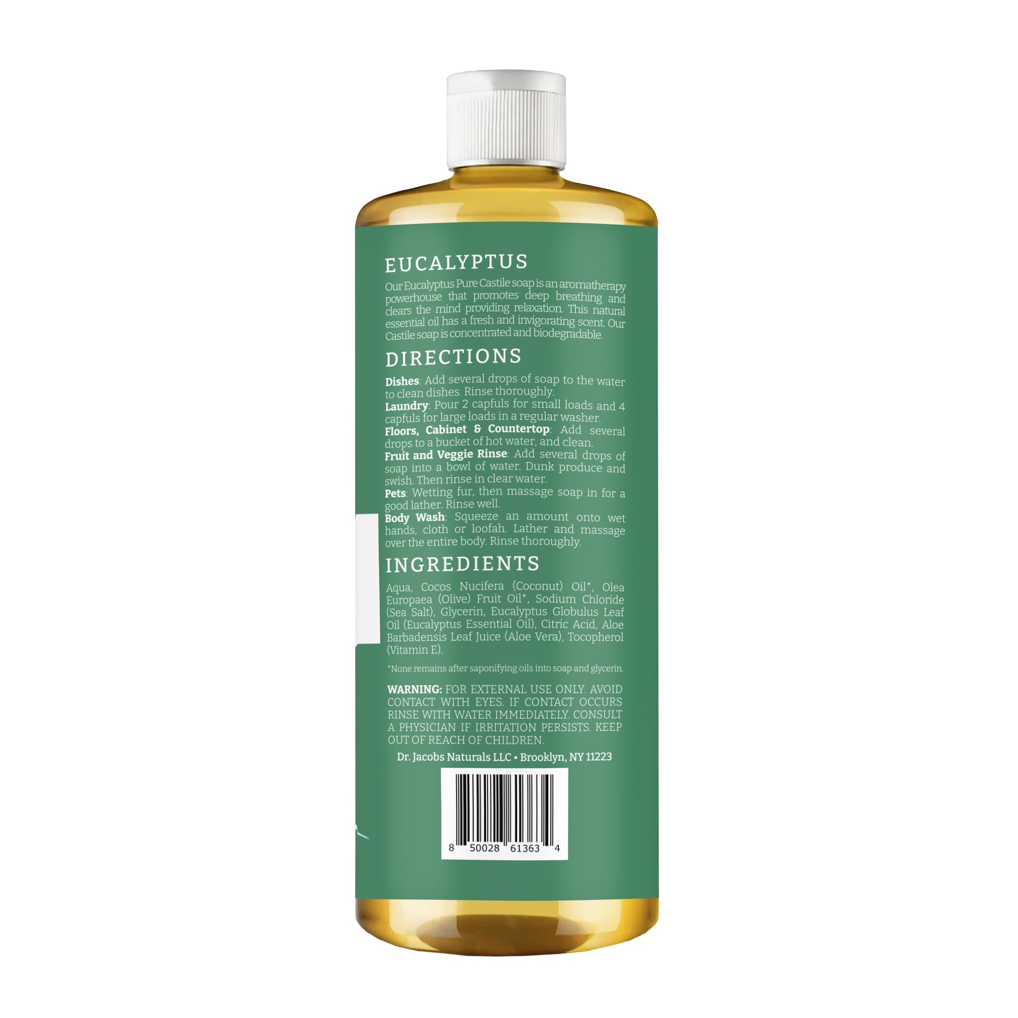 Eucalyptus All in 1 Castile Soap by Dr. Jacobs Naturals